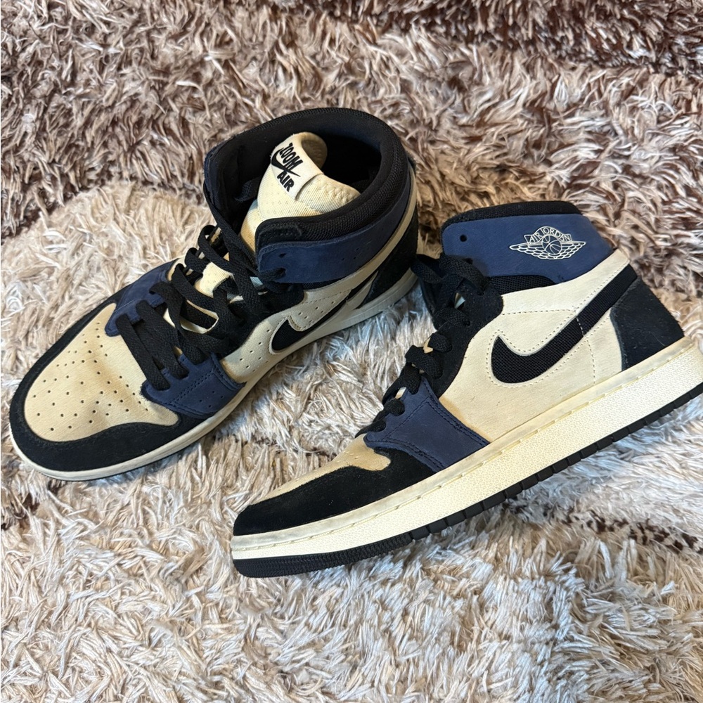 Air Jordan 1 Zoom Blackened Blue Unisex Sneakers